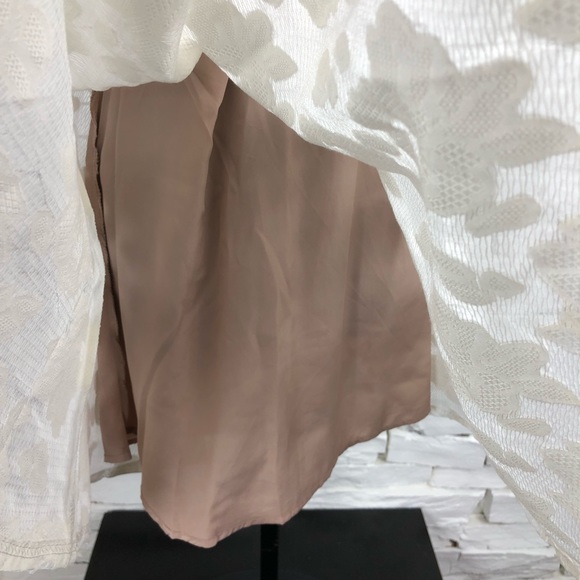 The Moon Halter Slip Floral Dress White 1368 - Picture 6 of 8